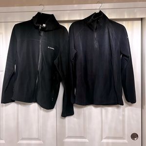 Women’s Columbia black fleeces